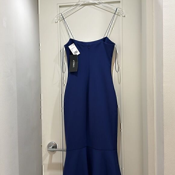 NWT- Likely Navy Aurora Gown Mermaid Size 00 Designer Formal Black Tie - Picture 7 of 12